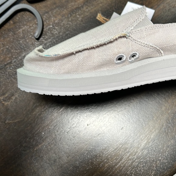 Sanuk gray Canvas Flats - Picture 4 of 6